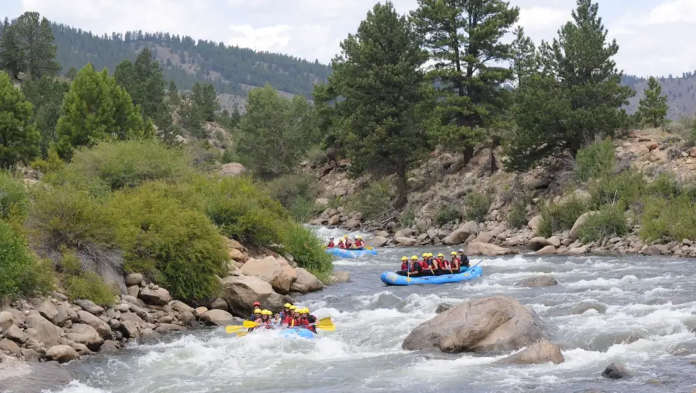Browns Canyon National Monument rafting section along the Arkansas River in Colorado