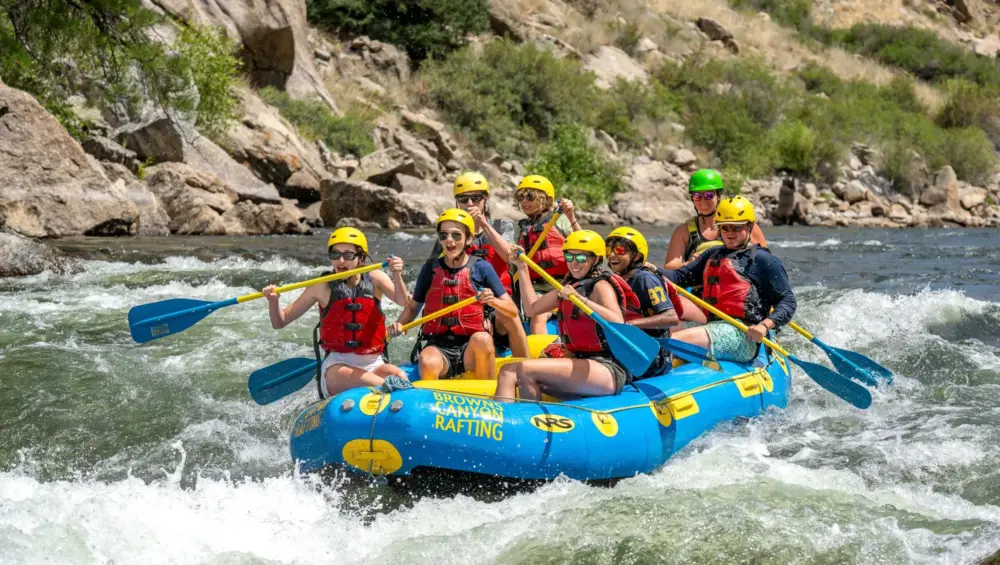 why groups love browns canyon rafting trips