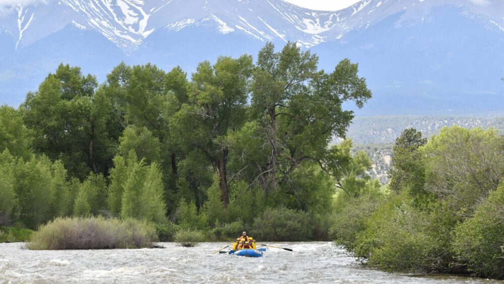Whitewater rafting on the Arkansas River in Browns Canyon, Colorado