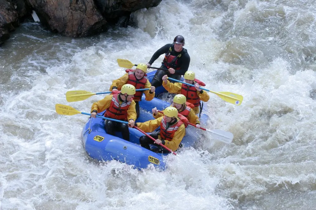 local river rafting experience on arkansas river